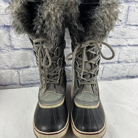 Sorel Women's 8.5 Joan of Arctic Grey Insulated Waterproof Winter Snow Boots - Picture 5 of 14